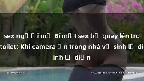 sex người mỹ Bí mật sex bị quay lén trong toilet: Khi camera ẩn trong nhà vệ sinh lộ diện